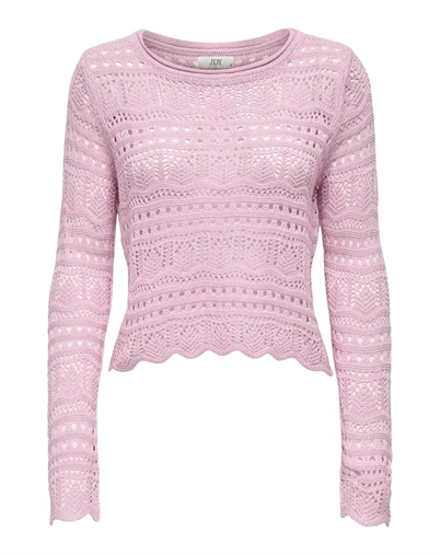 JDY - JDYSun Lay Boatneck Strick - Fragrant Lilac